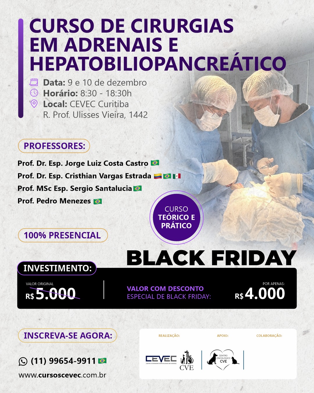 CURSO DE CIRURGIAS EM ADRENAIS E HEPATOBILIOPANCREATICO